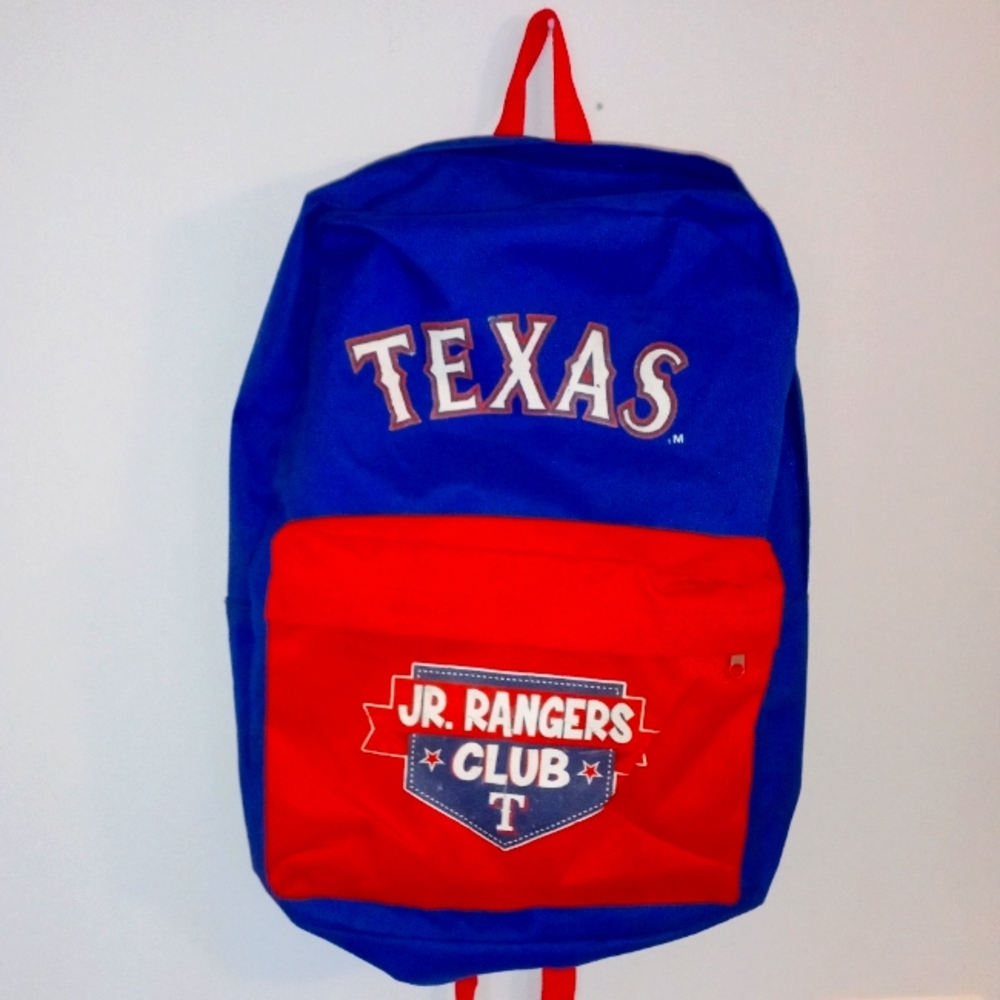 Texas Jr. Rangers Club Blue and Red Backpack